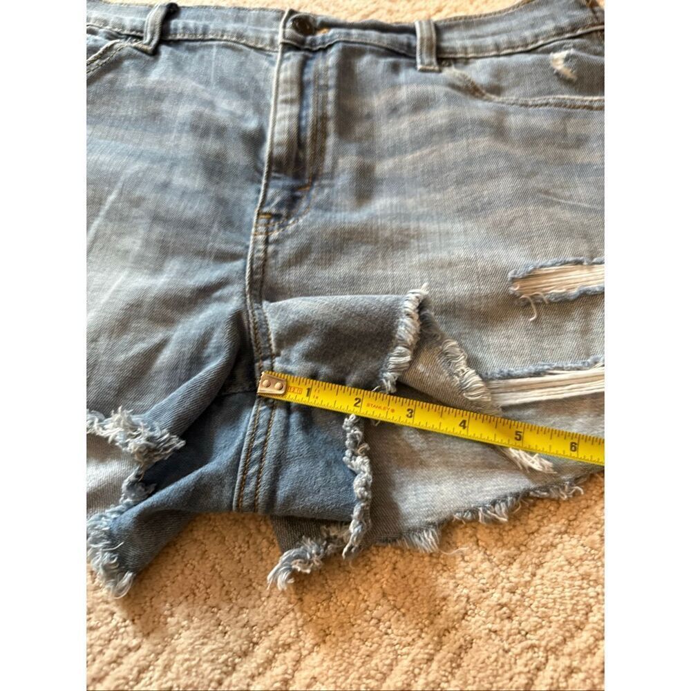 Aerie Elastic Waist Denim Shorts - Picture 3 of 5